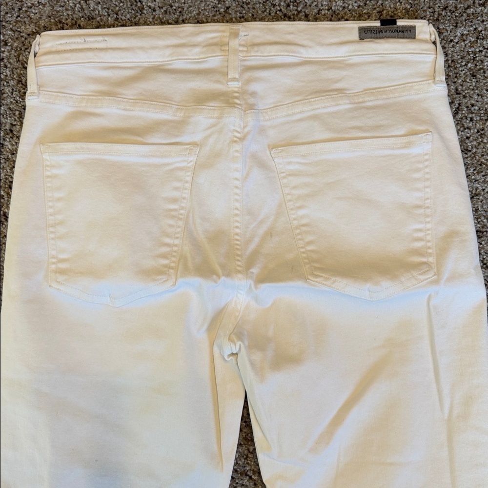 Citizens of Humanity White Rocket Crop High Rise Skinny Jeans, size 29, NWOT - Picture 8 of 9